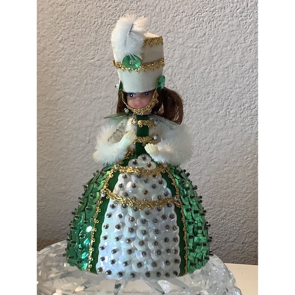 1970s Lil Missy Beaded Sequin Majorette #13332 Doll Great St. Patrick's Day Gift - Picture 3 of 10